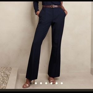 Giovanna High-Rise Sculpted Stretch Bootcut Suit Pant